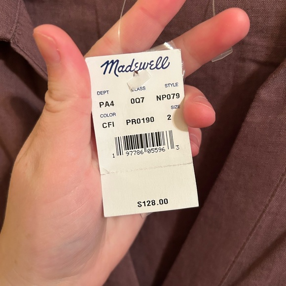 Madewell Short-Sleeve Button-Front Midi Shirtdress - NWT - Picture 6 of 9